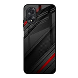 Modern Abstract Oppo A18 Glass Back Cover Online