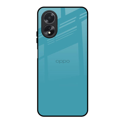 Oceanic Turquiose Oppo A18 Glass Back Cover Online