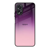 Purple Gradient Oppo A18 Glass Back Cover Online