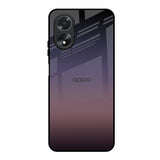 Grey Ombre Oppo A18 Glass Back Cover Online