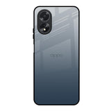 Smokey Grey Color Oppo A18 Glass Back Cover Online