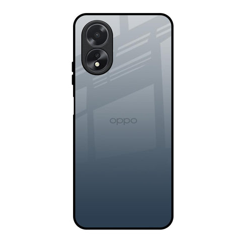 Smokey Grey Color Oppo A18 Glass Back Cover Online