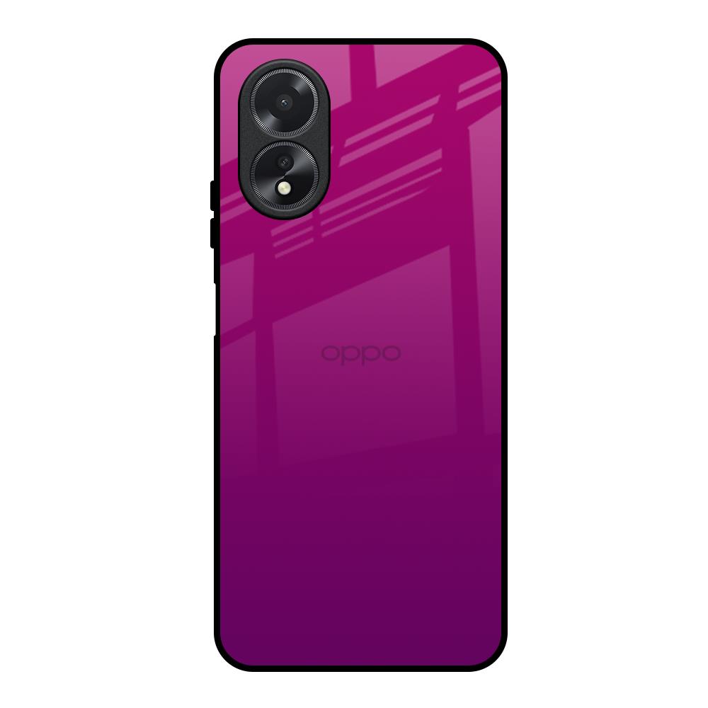Magenta Gradient Oppo A18 Glass Back Cover Online