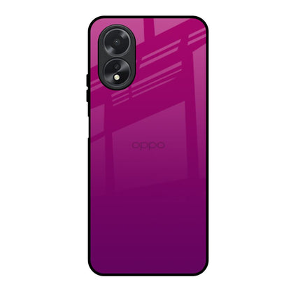 Magenta Gradient Oppo A18 Glass Back Cover Online
