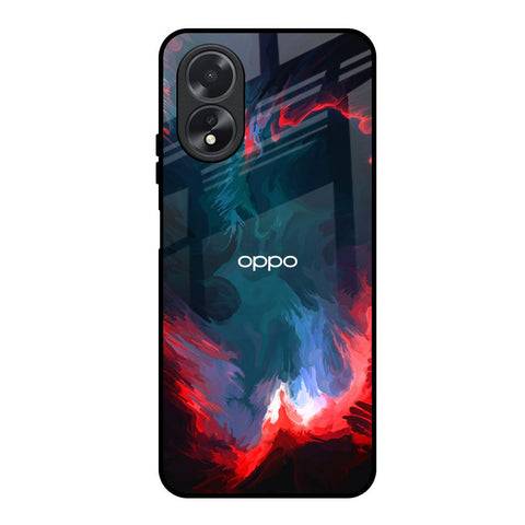 Brush Art Oppo A18 Glass Back Cover Online