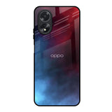 Smokey Watercolor Oppo A18 Glass Back Cover Online