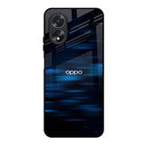 Blue Rough Abstract Oppo A18 Glass Back Cover Online