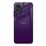 Dark Purple Oppo A18 Glass Back Cover Online
