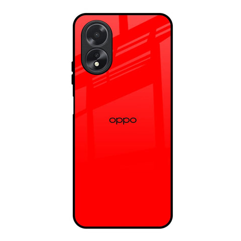Blood Red Oppo A18 Glass Back Cover Online