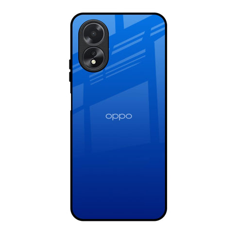Egyptian Blue Oppo A18 Glass Back Cover Online