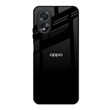 Jet Black Oppo A18 Glass Back Cover Online