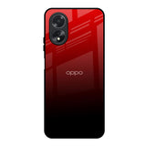 Maroon Faded Oppo A18 Glass Back Cover Online