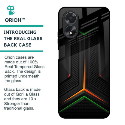 Modern Ultra Chevron Glass Case for Oppo A18