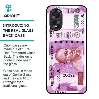 Stock Out Currency Glass Case for Oppo A18