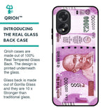 Stock Out Currency Glass Case for Oppo A18