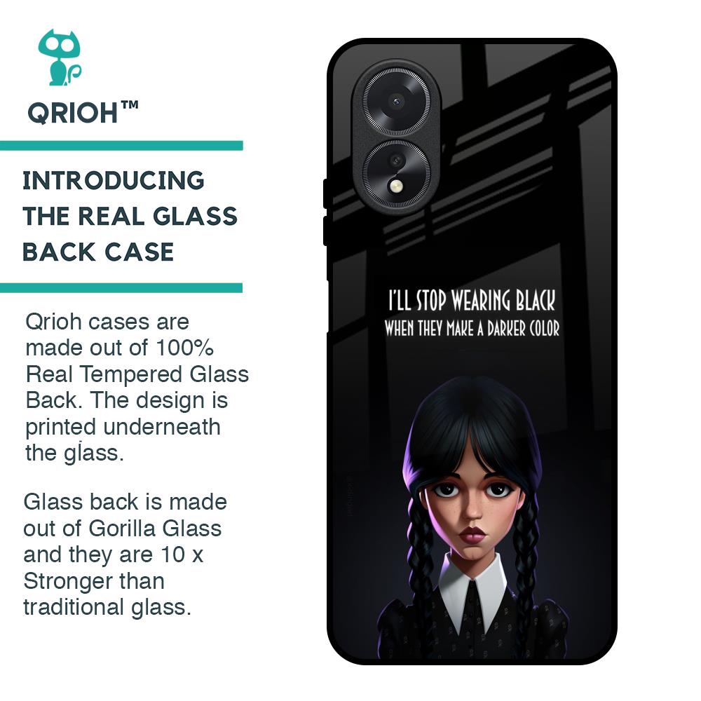 Aesthetic Digital Art Glass Case for Oppo A18