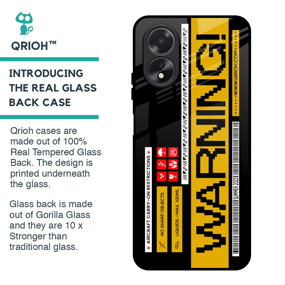 Aircraft Warning Glass Case for Oppo A18