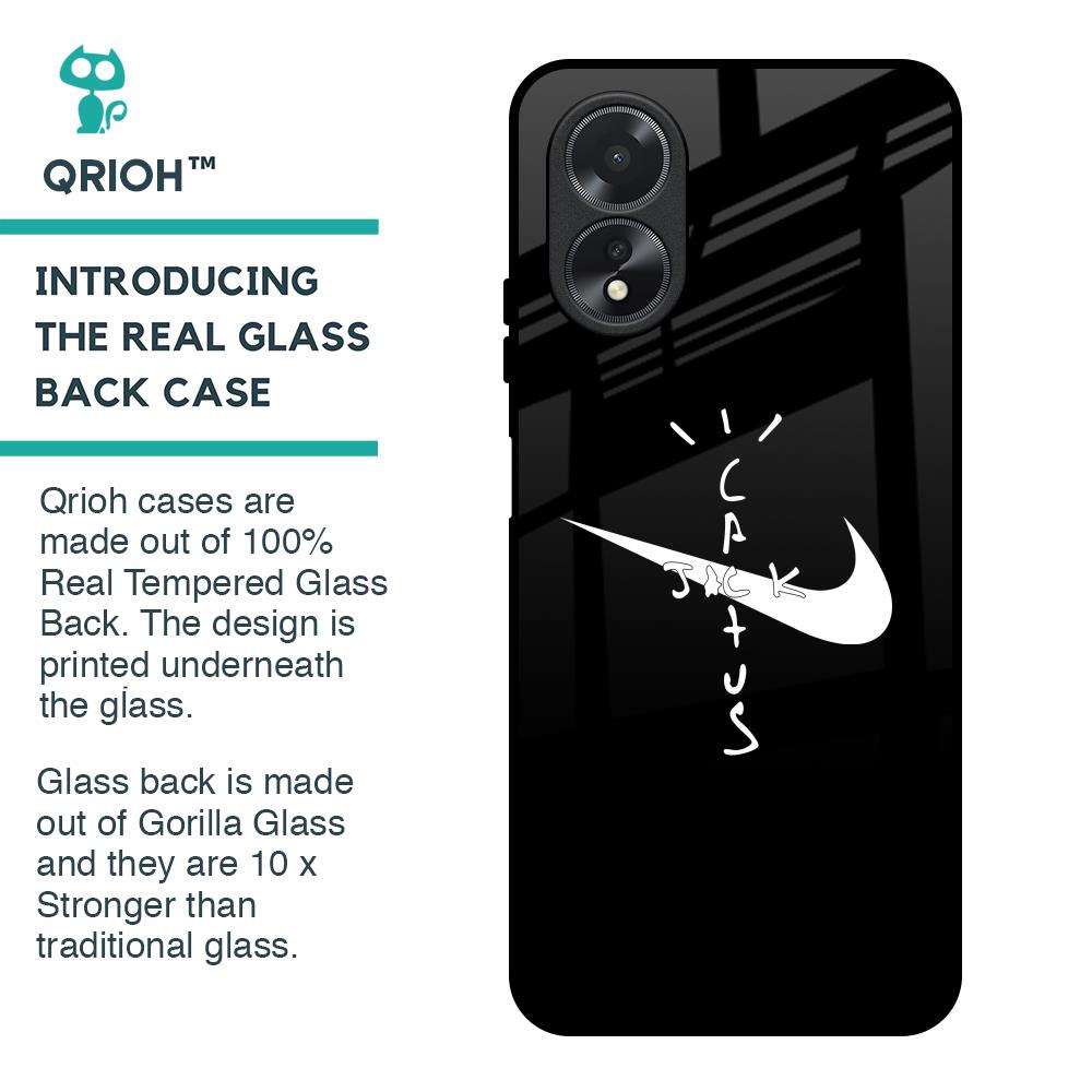 Jack Cactus Glass Case for Oppo A18
