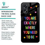Magical Words Glass Case for Oppo A18