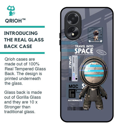 Space Travel Glass Case for Oppo A18
