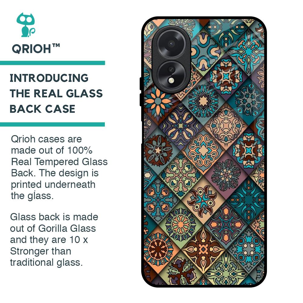 Retro Art Glass Case for Oppo A18