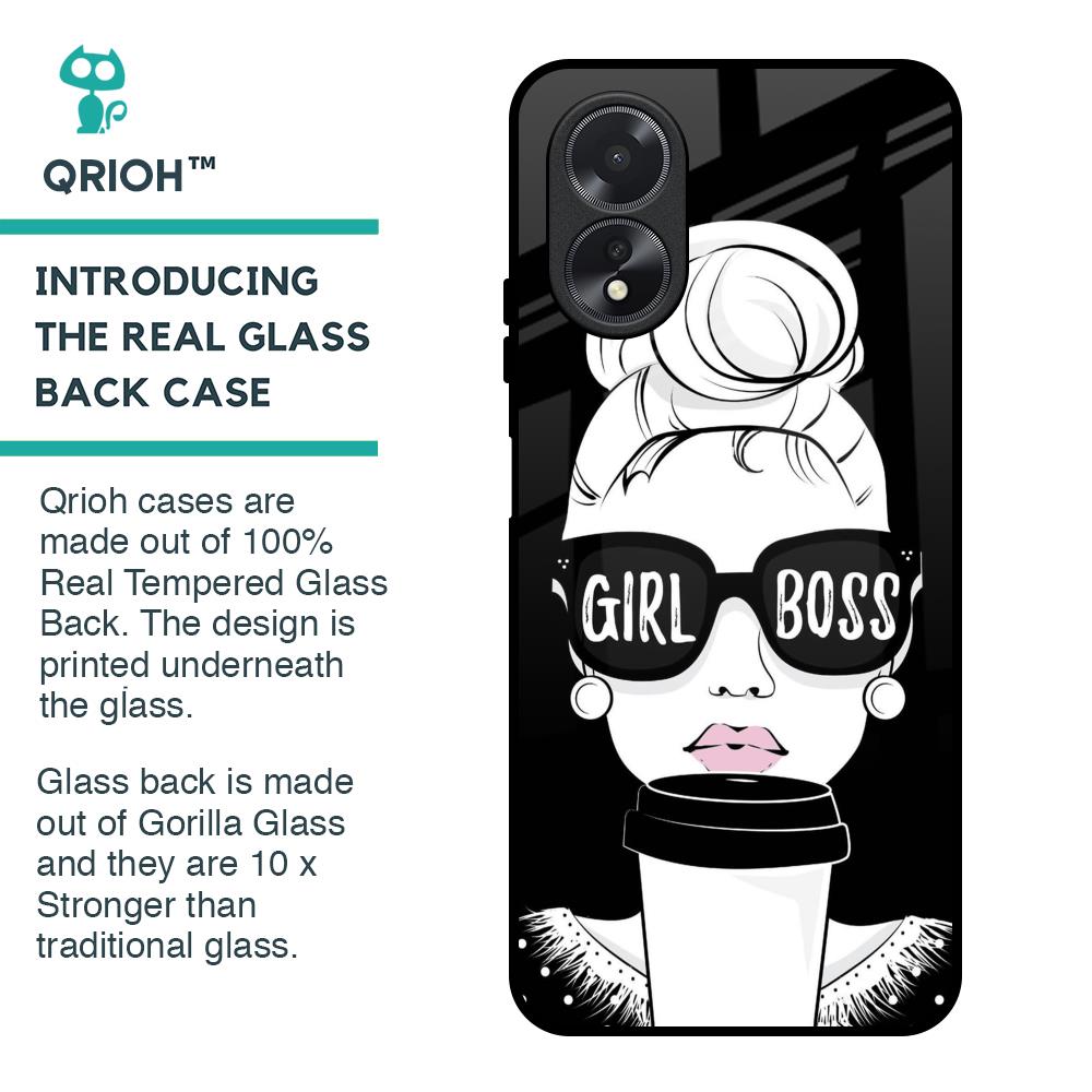 Girl Boss Glass Case For Oppo A18