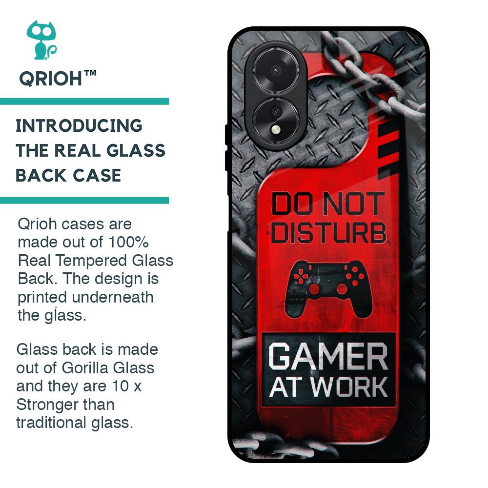Do No Disturb Glass Case For Oppo A18