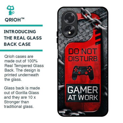 Do No Disturb Glass Case For Oppo A18