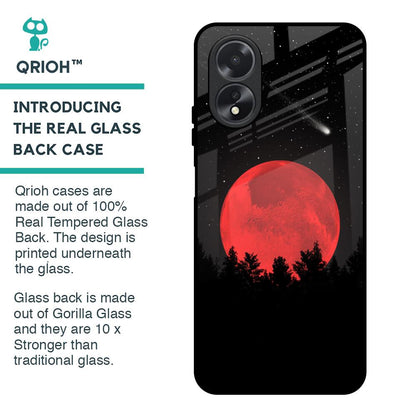 Moonlight Aesthetic Glass Case For Oppo A18
