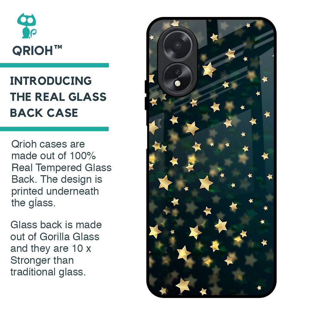 Dazzling Stars Glass Case For Oppo A18