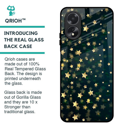 Dazzling Stars Glass Case For Oppo A18