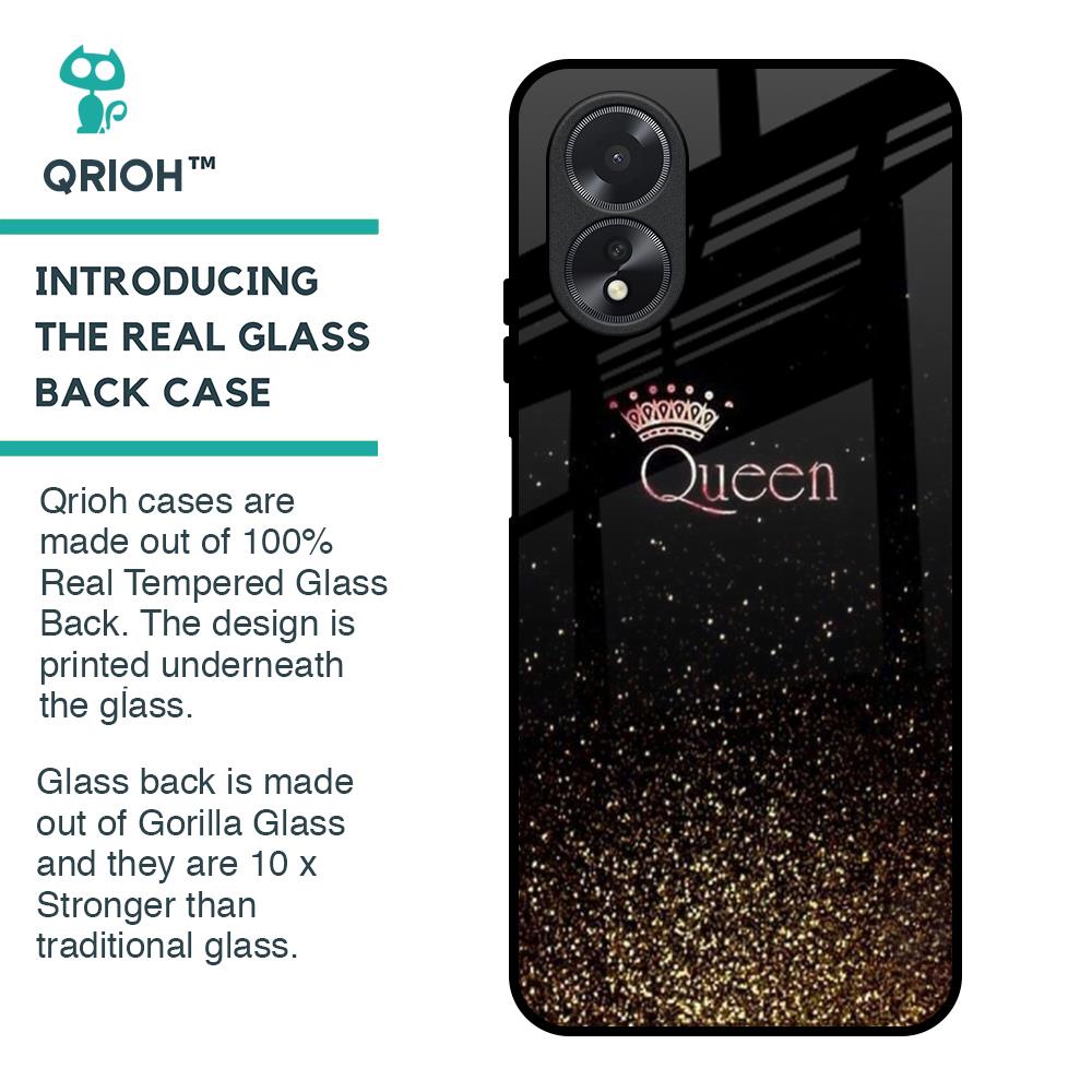 I Am The Queen Glass Case for Oppo A18