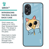 Adorable Cute Kitty Glass Case For Oppo A18
