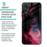 Moon Wolf Glass Case for Oppo A18