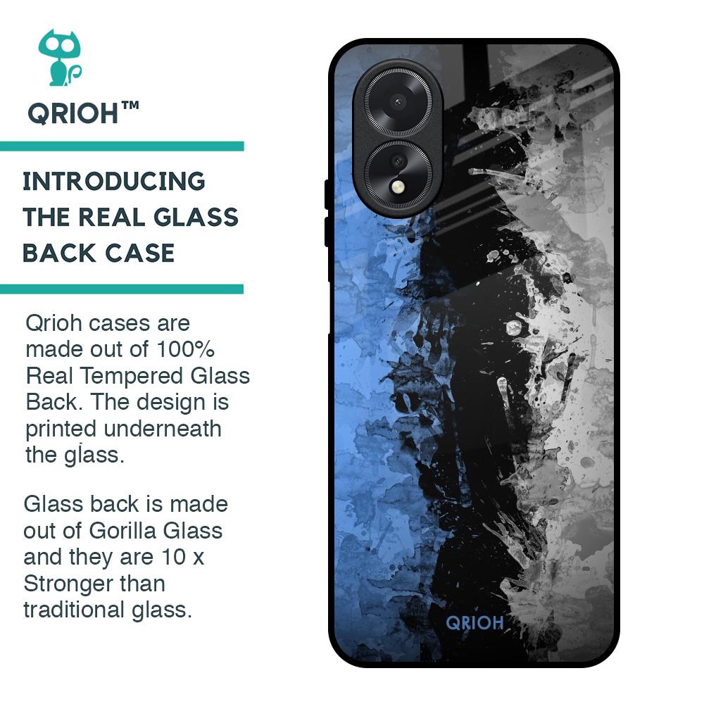 Dark Grunge Glass Case for Oppo A18