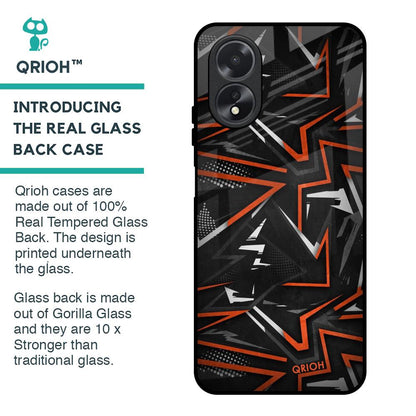 Vector Art Glass Case for Oppo A18