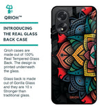 Retro Gorgeous Flower Glass Case for Oppo A18
