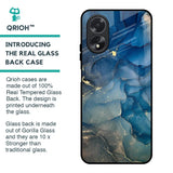 Blue Cool Marble Glass Case for Oppo A18