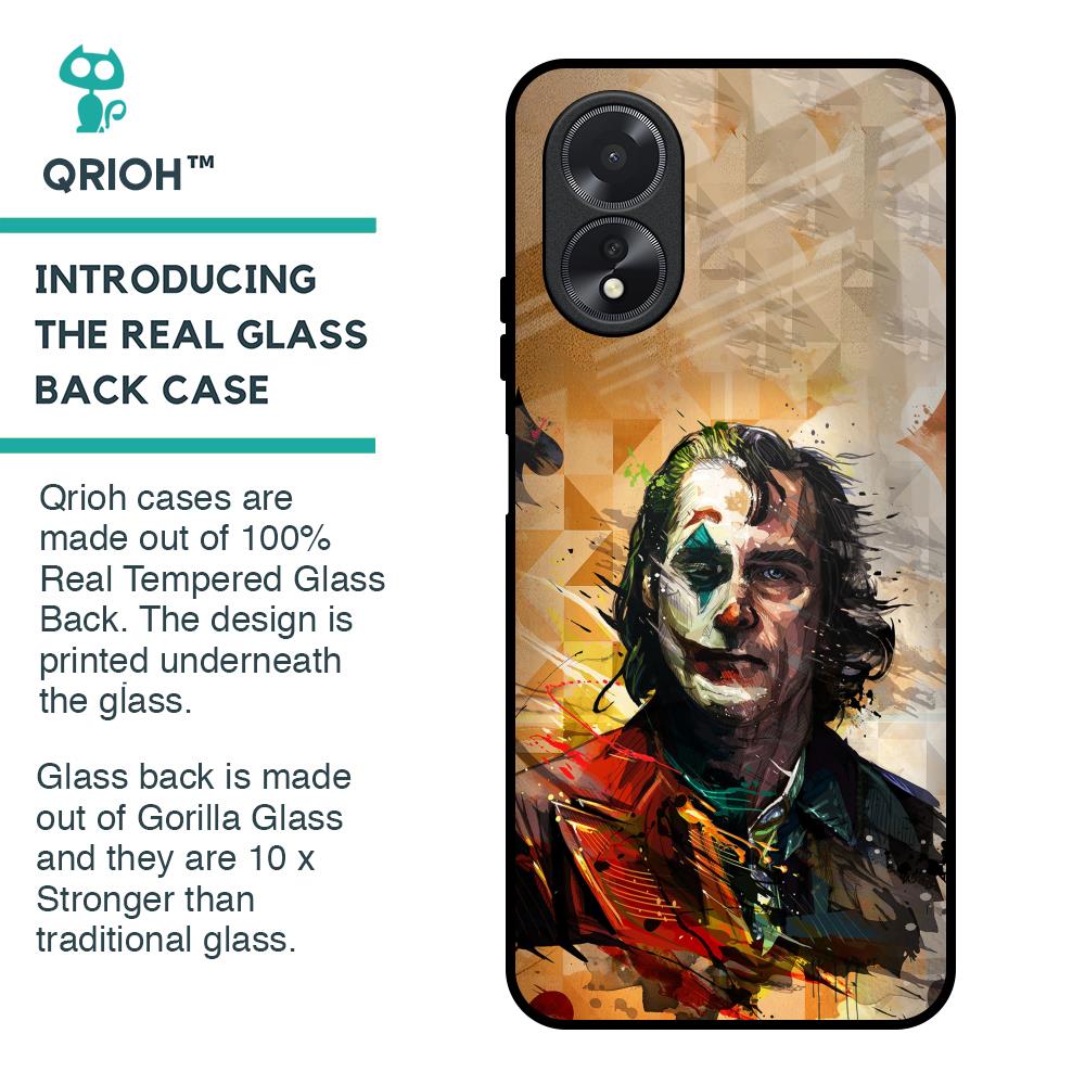 Psycho Villain Glass Case for Oppo A18