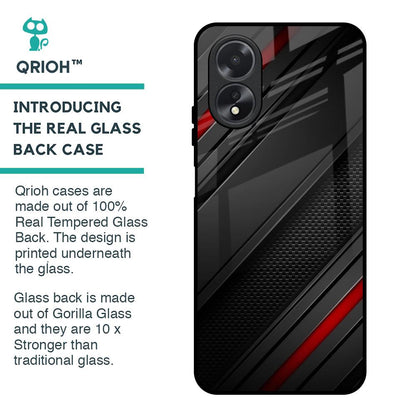 Modern Abstract Glass Case for Oppo A18