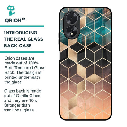 Bronze Texture Glass Case for Oppo A18