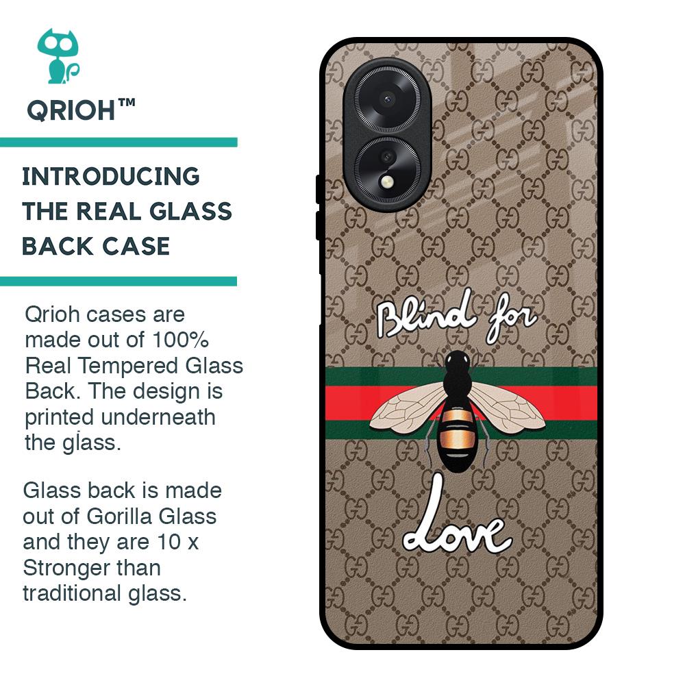 Blind For Love Glass Case for Oppo A18