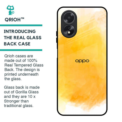 Rustic Orange Glass Case for Oppo A18
