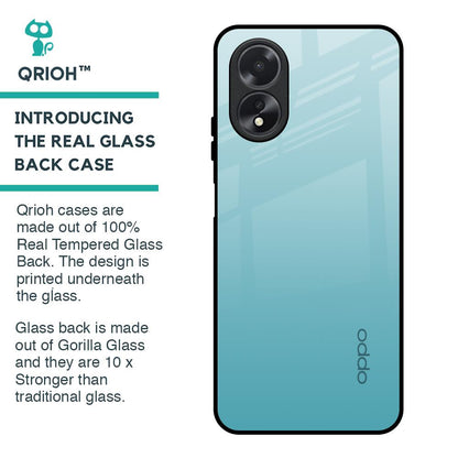 Arctic Blue Glass Case For Oppo A18
