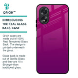 Magenta Gradient Glass Case For Oppo A18