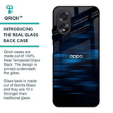 Blue Rough Abstract Glass Case for Oppo A18