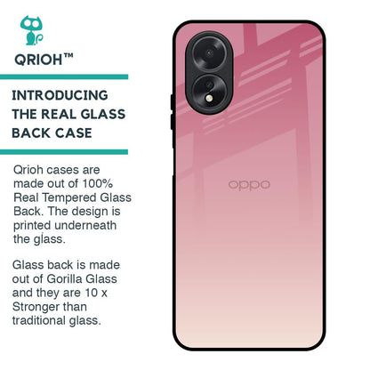 Blooming Pink Glass Case for Oppo A18