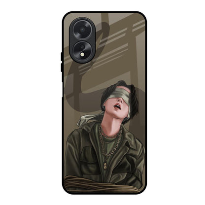 Blind Fold Oppo A38 Glass Back Cover Online