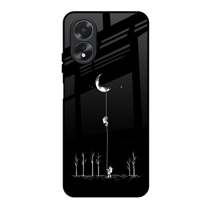 Catch the Moon Oppo A38 Glass Back Cover Online