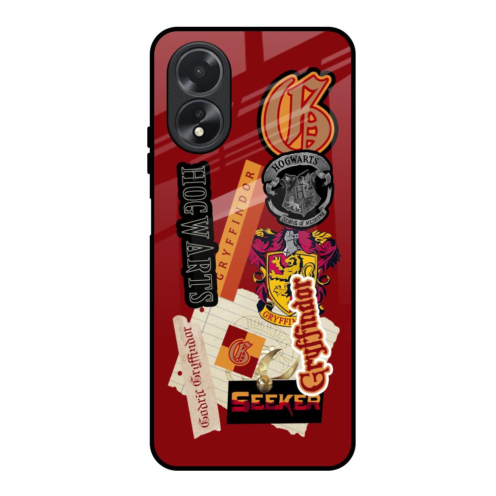 Gryffindor Oppo A38 Glass Back Cover Online